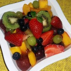 A picture of Valentine's Fruit Salad.