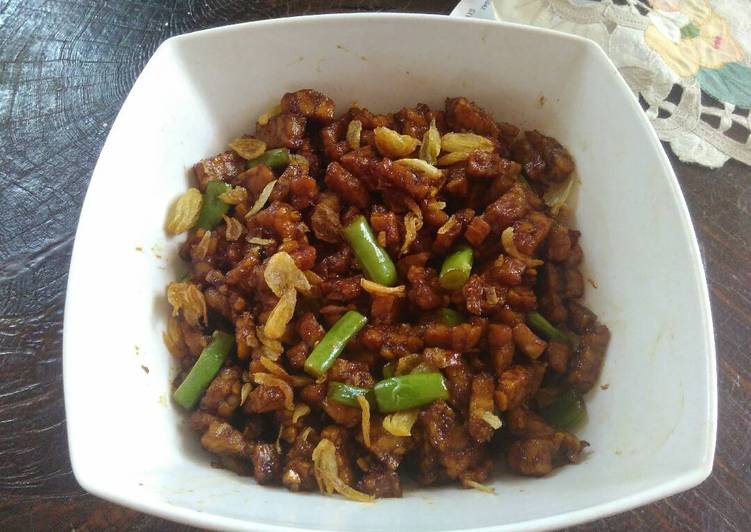Tempe kecap buncis sederhana