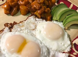 Una foto de Desayuno con Papas al Chipotle