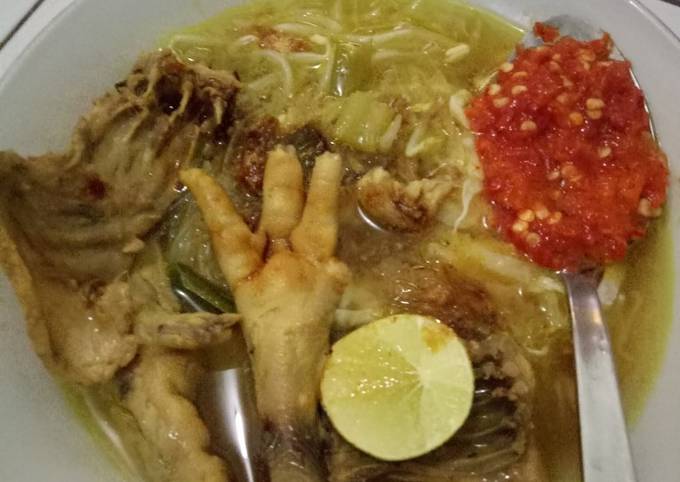 Resep Soto (tulang) Ayam dan Ceker, Bikin Ngiler