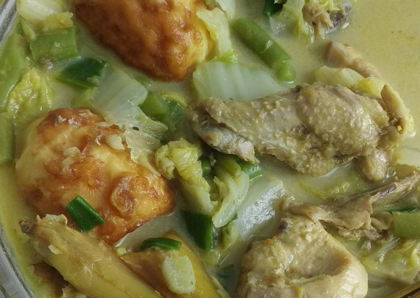 Sawi putih bumbu soto