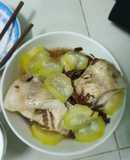 Cá diêu hồng hấp bầu