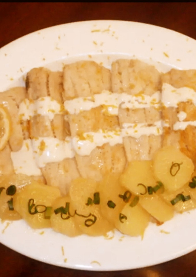 Una foto de Merluza y patatas a la crema
