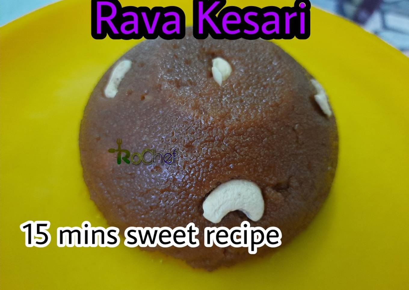 Rava kesari with brown sugar | Rava kesari recipe