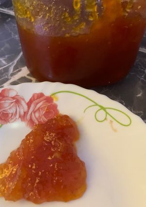 صورة لوصفة مربي القرع الاحمر