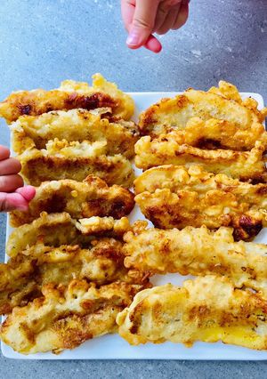Hình của món Nấu ăn cùng con: Chuối sứ chiên.