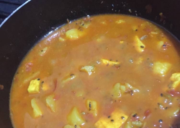 Simple Way to Prepare Perfect Panchpooran aloo paneer
