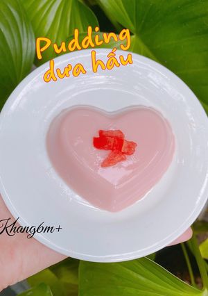 Hình của món Pudding dưa hấu cho bữa phụ của bé.