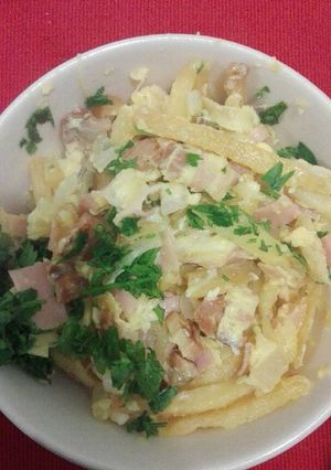 Una foto de Gramajo con papas al horno