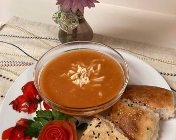 Unique Recipe Tomato Cream SoupSup Krim Tomat ala Turki Ibu MertuaDomatesli Corbasi Yummy