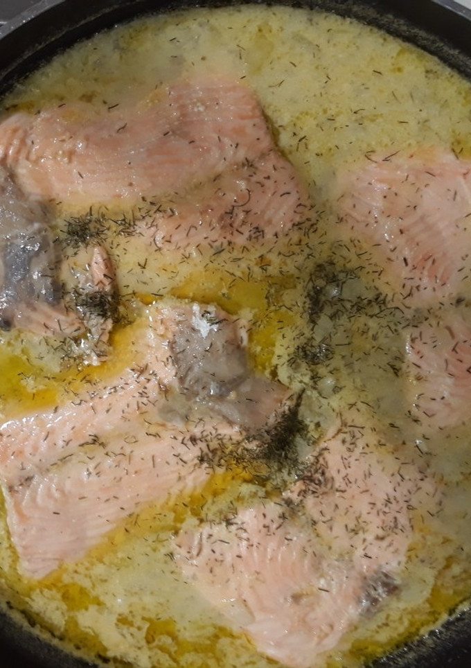 Una foto de Lomos de salmón al eneldo