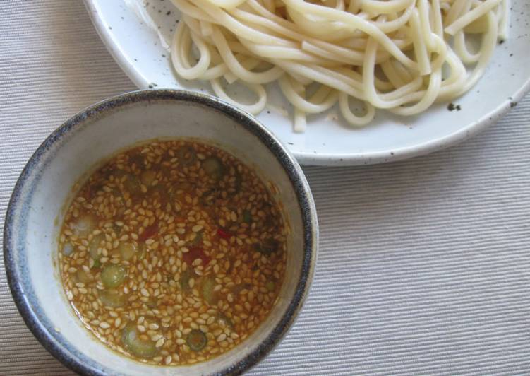 Steps to Prepare Award-winning Udon with Spicy Dipping Sauce