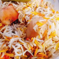 A picture of Aloo ki biryani.