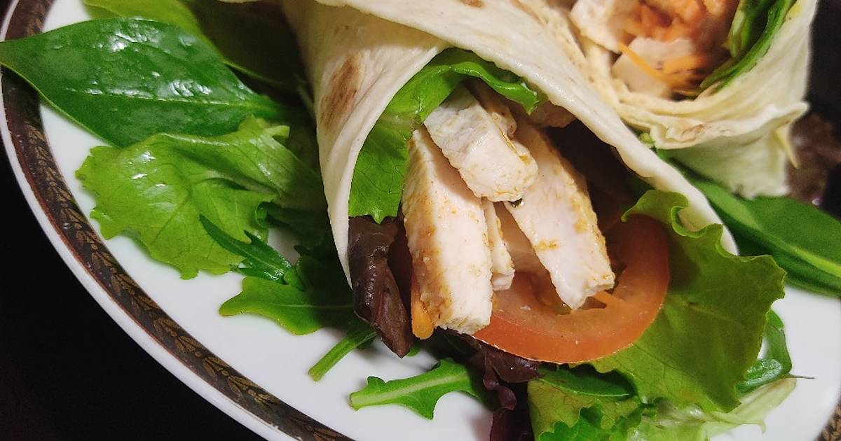 Wrap de pollo 78 recetas caseras Cookpad
