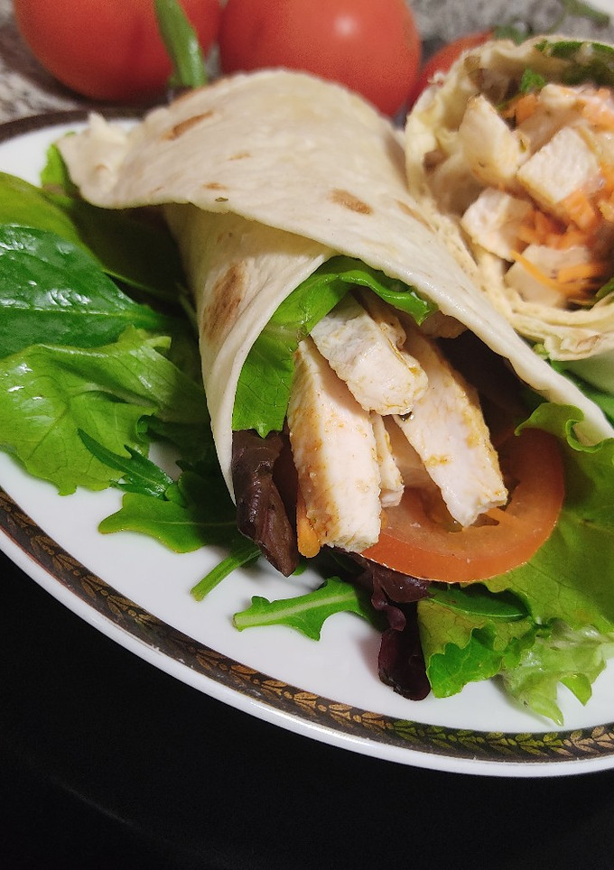 Una foto de Wrap de pollo