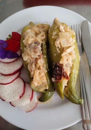 Una foto de Pepinos rellenos de papa