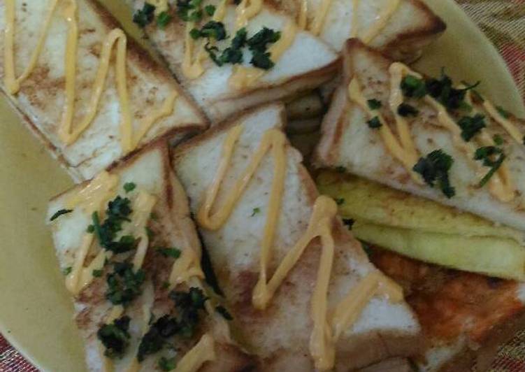 Resep Sandwich lezat praktis 3 protein hewani, Enak Banget