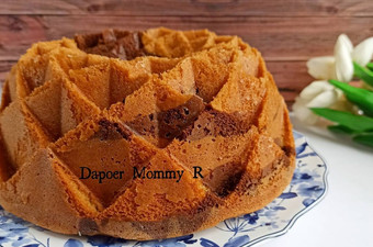 Bagaimana Menyiapkan Marmer Cake Pisang Mocca Coklat Rumahan