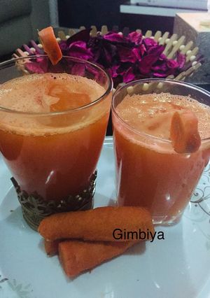 A picture of Carrots 🥕 juice.