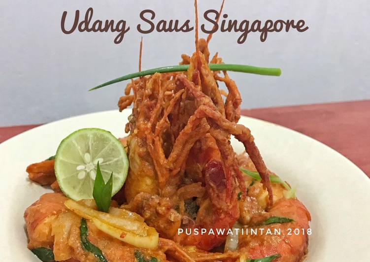Bahan memasak Udang Saus Singapore 🦐 #selasabisa, Lezat