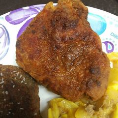 A picture of Time to eat, Pork Chops.