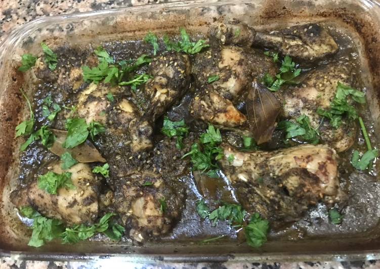 صينية الدجاج بالزعتر