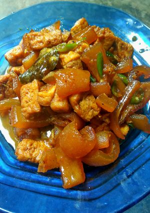 Foto resep Sambal goreng tahu&kulit sapi(cecek)
