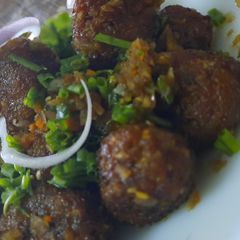 A picture of Veg dry manchurian.