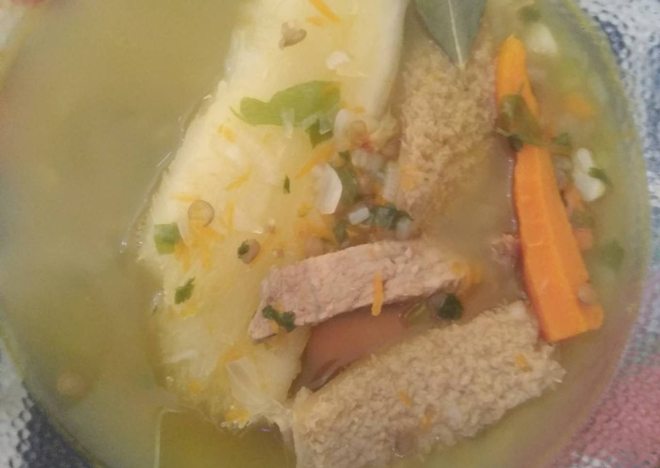 Sopa de lentejas 😋 #combatoelfrio