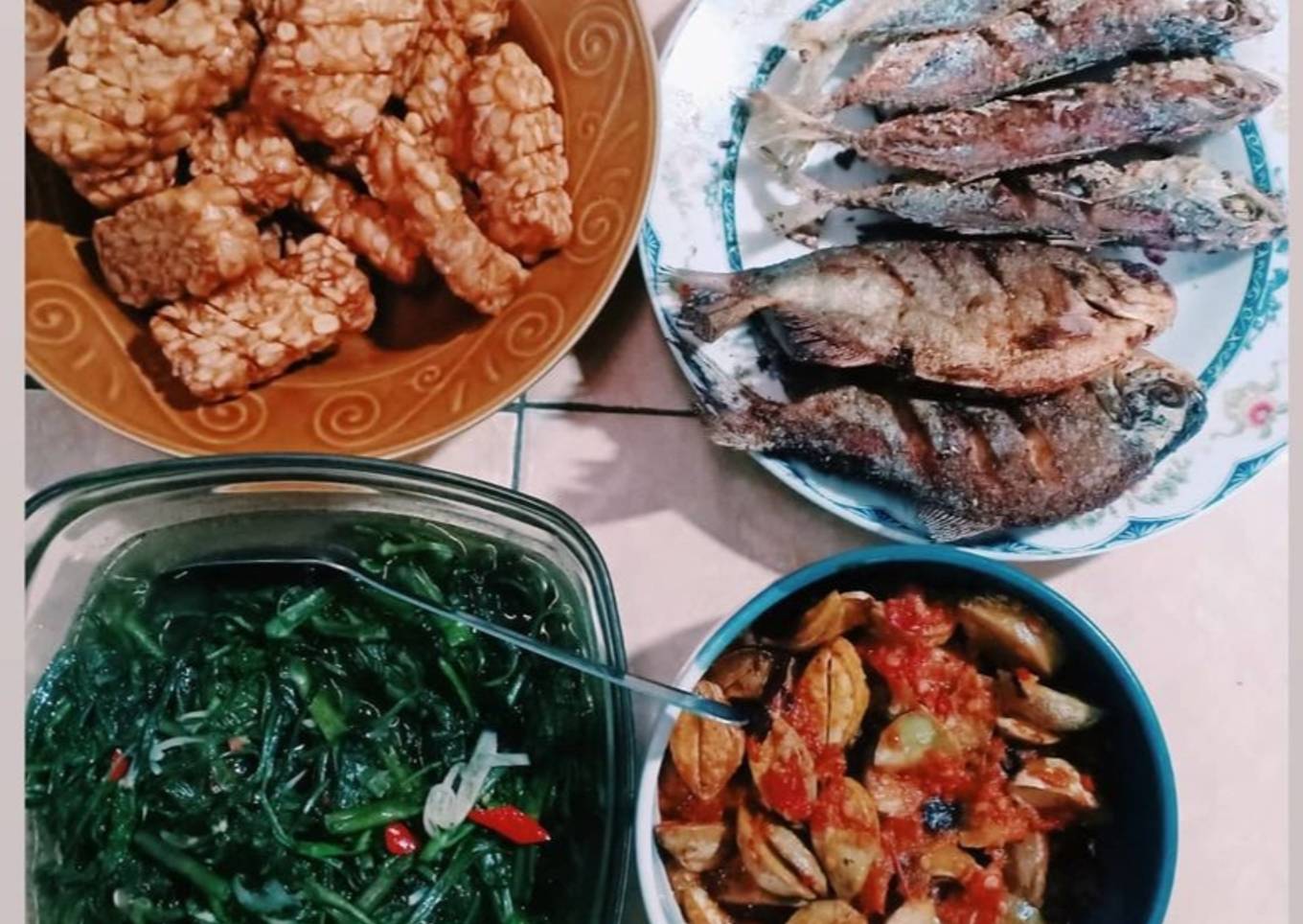 Resep Tumis Kangkung, Jengkol Balado, Ikan dan Tempe Goreng Anti Gagal