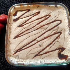 A picture of Chocolate biscuits pudding.