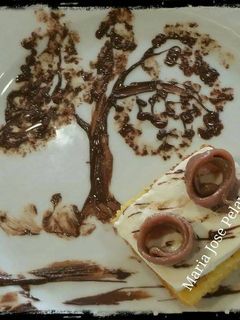 Una foto de Sobaos con chocolate