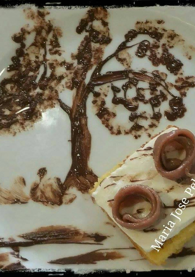 Una foto de Sobaos con chocolate