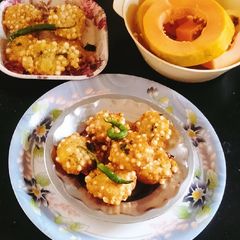 A picture of Sabudana tikki 😋 (fasting snack 😋 sabudana tikki 😋).