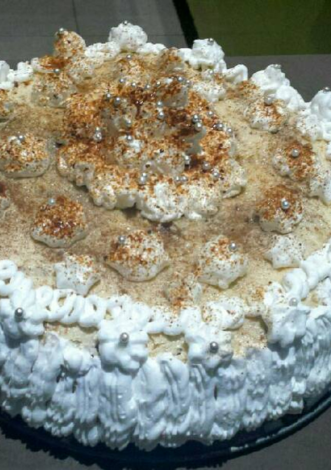 Una foto de Tarta"Moka" con Nata