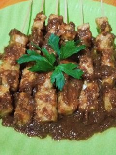 Foto resep Sate Tempe Bumbu Sambal Kacang