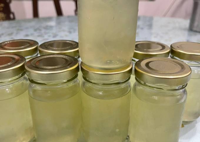 Cara membuat Bird nest drink / yen wo / sarang walet with pandan and rock sugar Cara membuat Bird nest drink / yen wo / sarang walet with pandan and rock sugar
