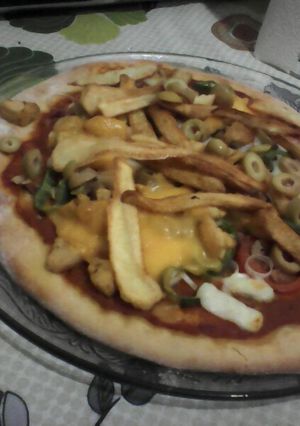 صورة لوصفة بيتزا 🍕🍕🍕🍕