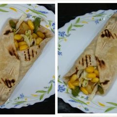 A picture of Fusion vegetable wraps.