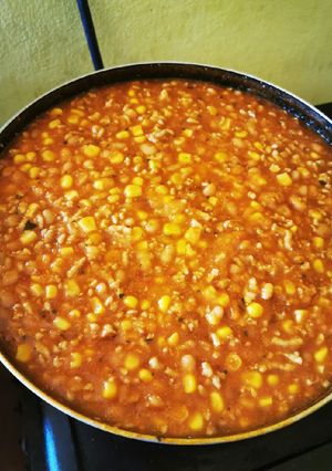 Mexikói chilis bab recept fotója