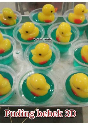 Foto resep Puding bebek 3D
