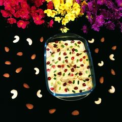 A picture of Creamy Bread Custard Pudding.