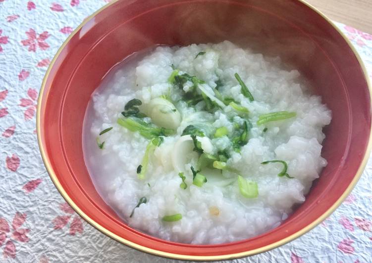 Recipe of Quick Japanese New Year&#39;s Seven Herb Porridge