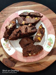 A picture of Chocolate Nuts Cake.