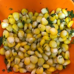 A picture of Masala corn.