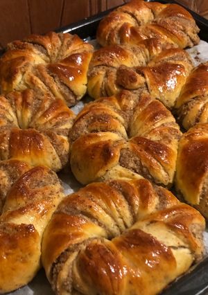 Narancsos-diós koszorú recept fotója