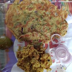 Left over Daal with Besan ka cheela A picture of Left over Daal with Besan ka cheela.