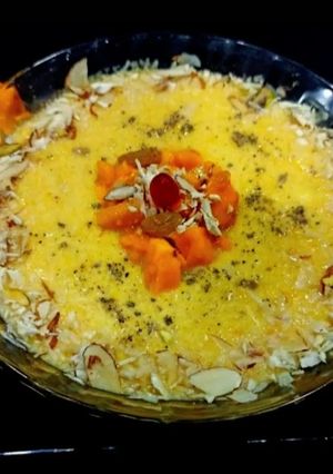 A picture of Mango Phirni.