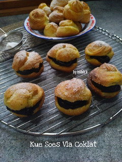 Foto resep Kue Soes Vla Coklat
