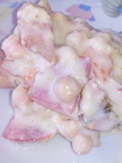 Una foto de Ensaladilla de garbanzos y repollo